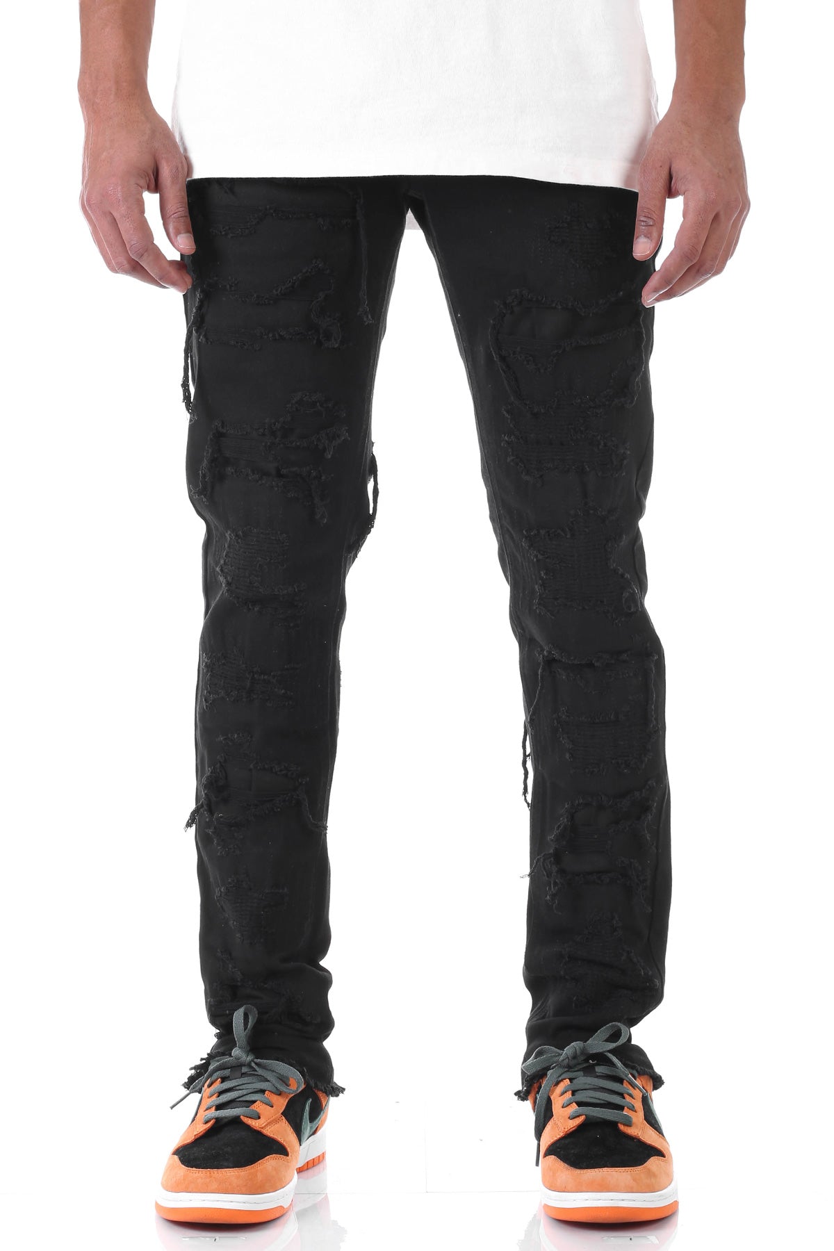 Rip & Repair Pants (Black) (6635657560166)