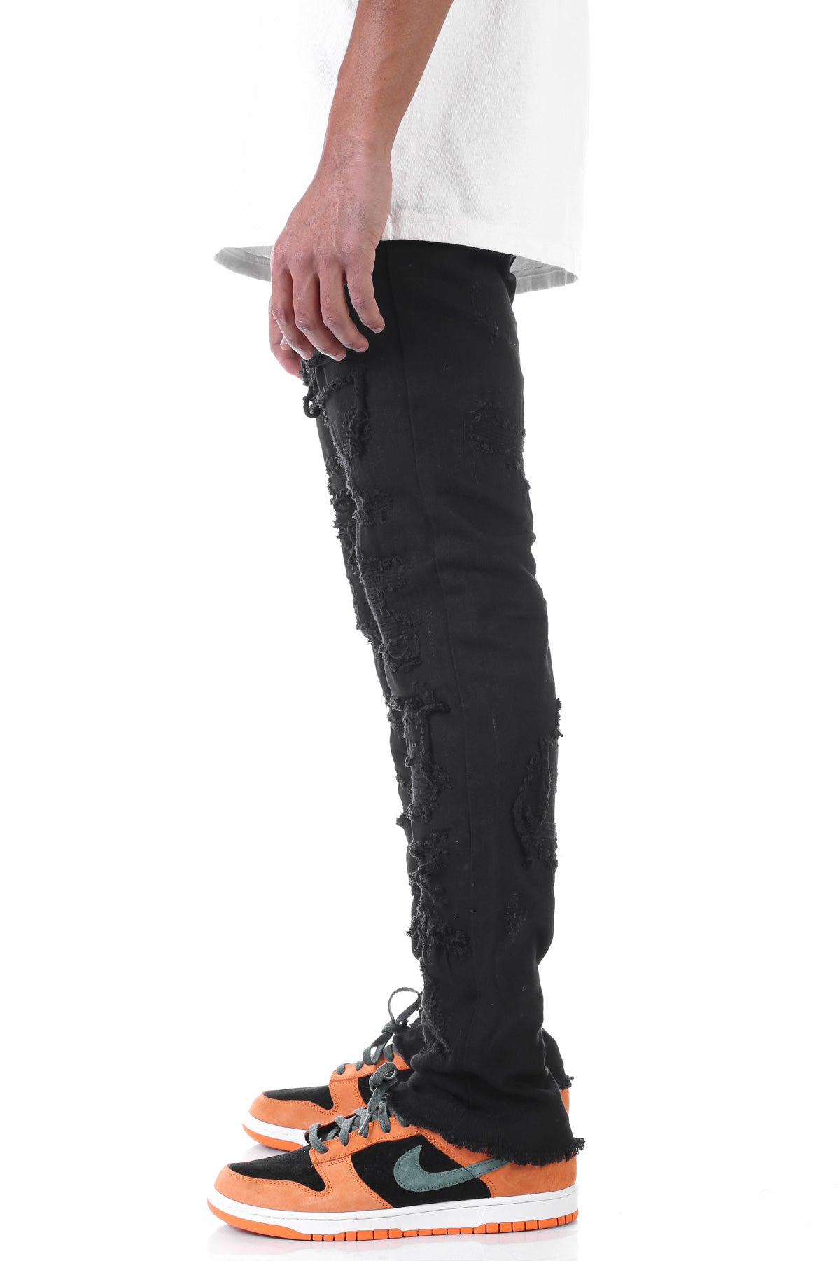 Rip & Repair Pants (Black) (6635657560166)