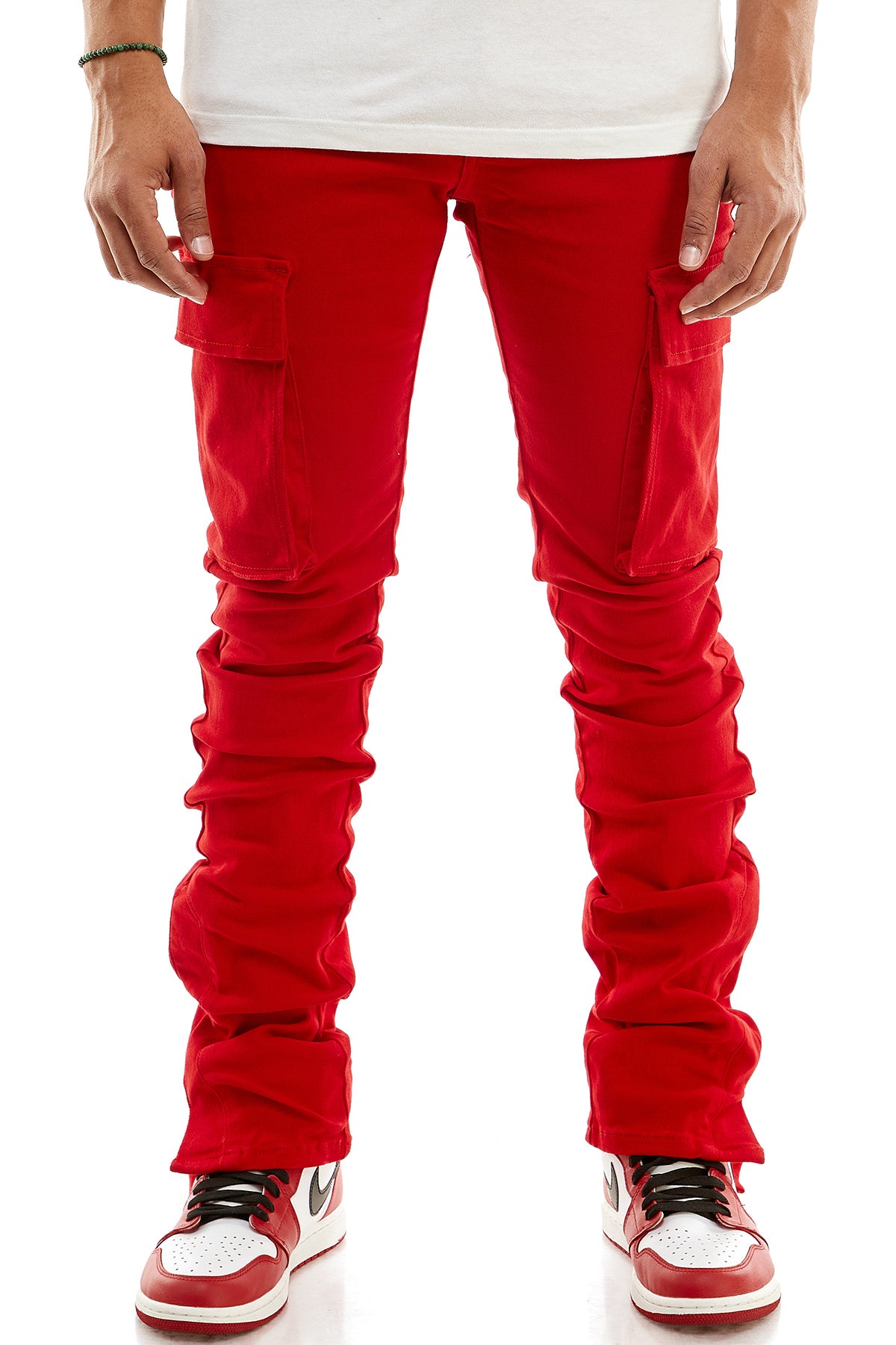 STACKED DOUBLE CARGO PANTS – KDNK