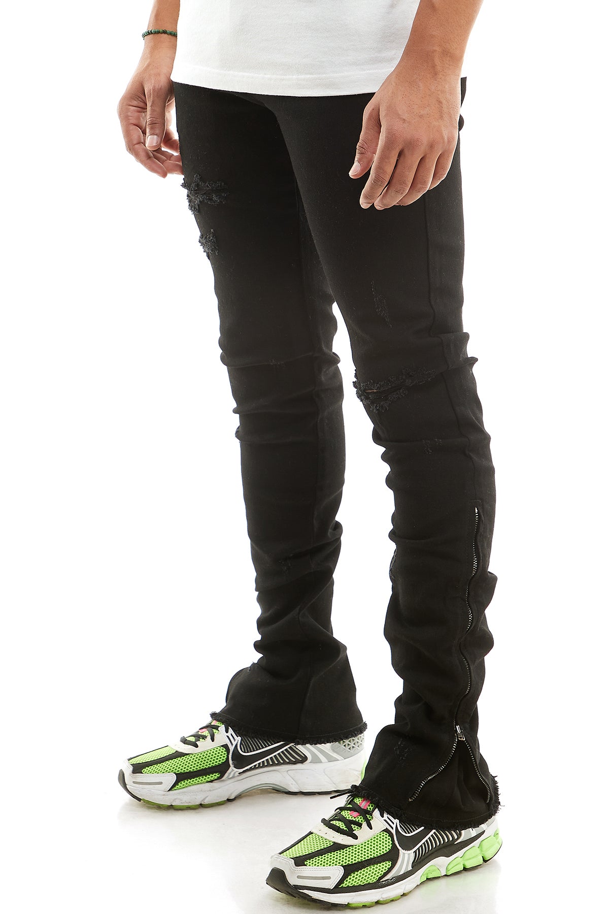 ZIPPED FLARE PANTS
