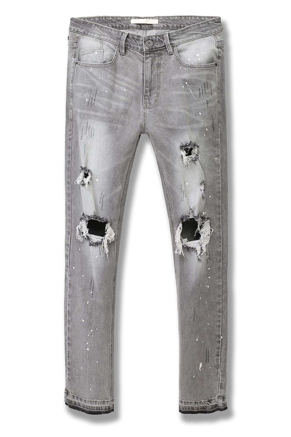 Relaxed Destroyed Jeans (Grey) (6579512770662)