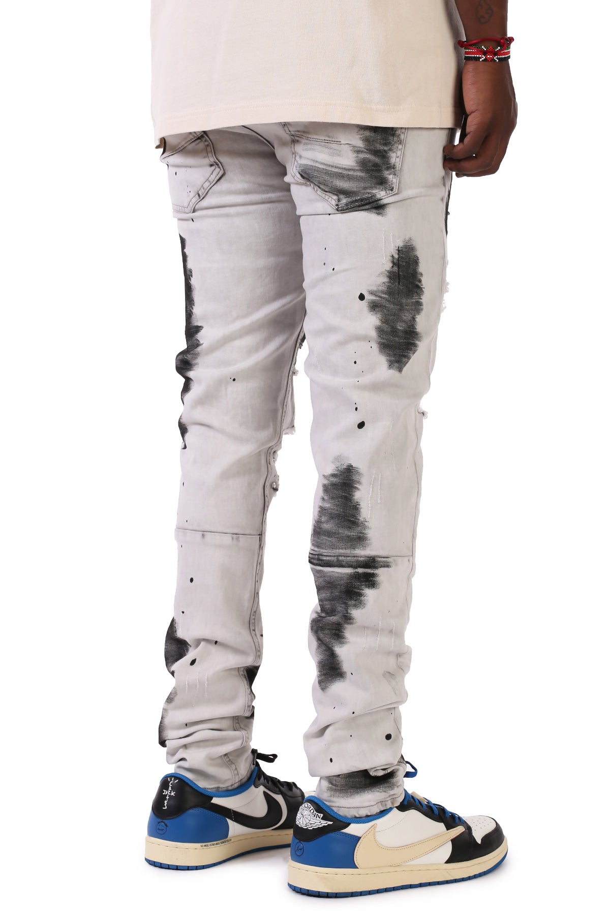 Smudged Jeans (Grey) (6554995163238)
