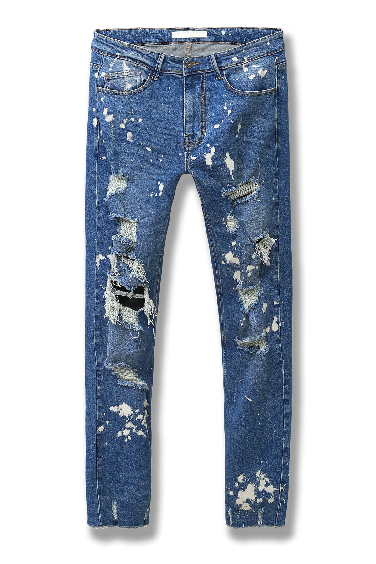 Distressed Relax Jeans (Dark Blue) (6579513327718)