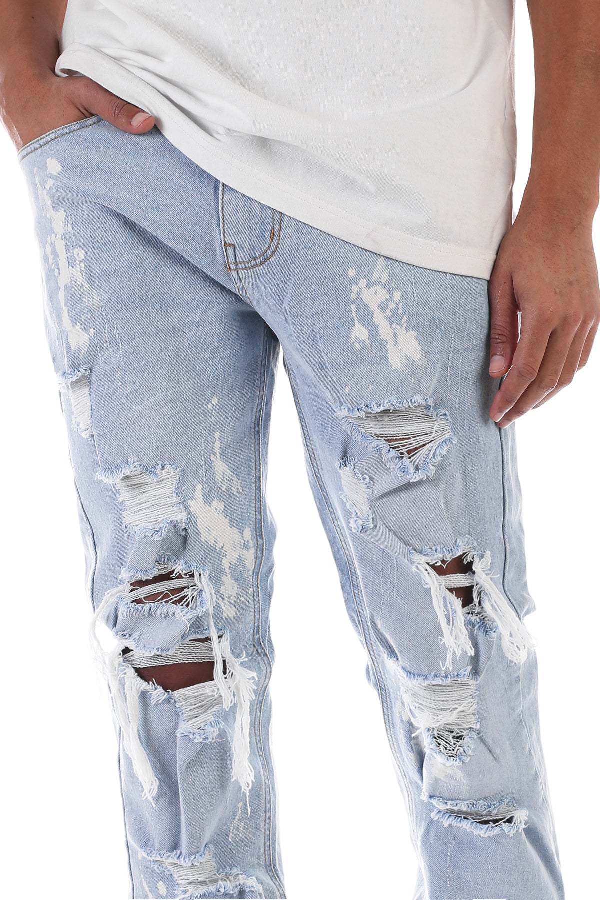 DISTRESSED RELAX JEANS