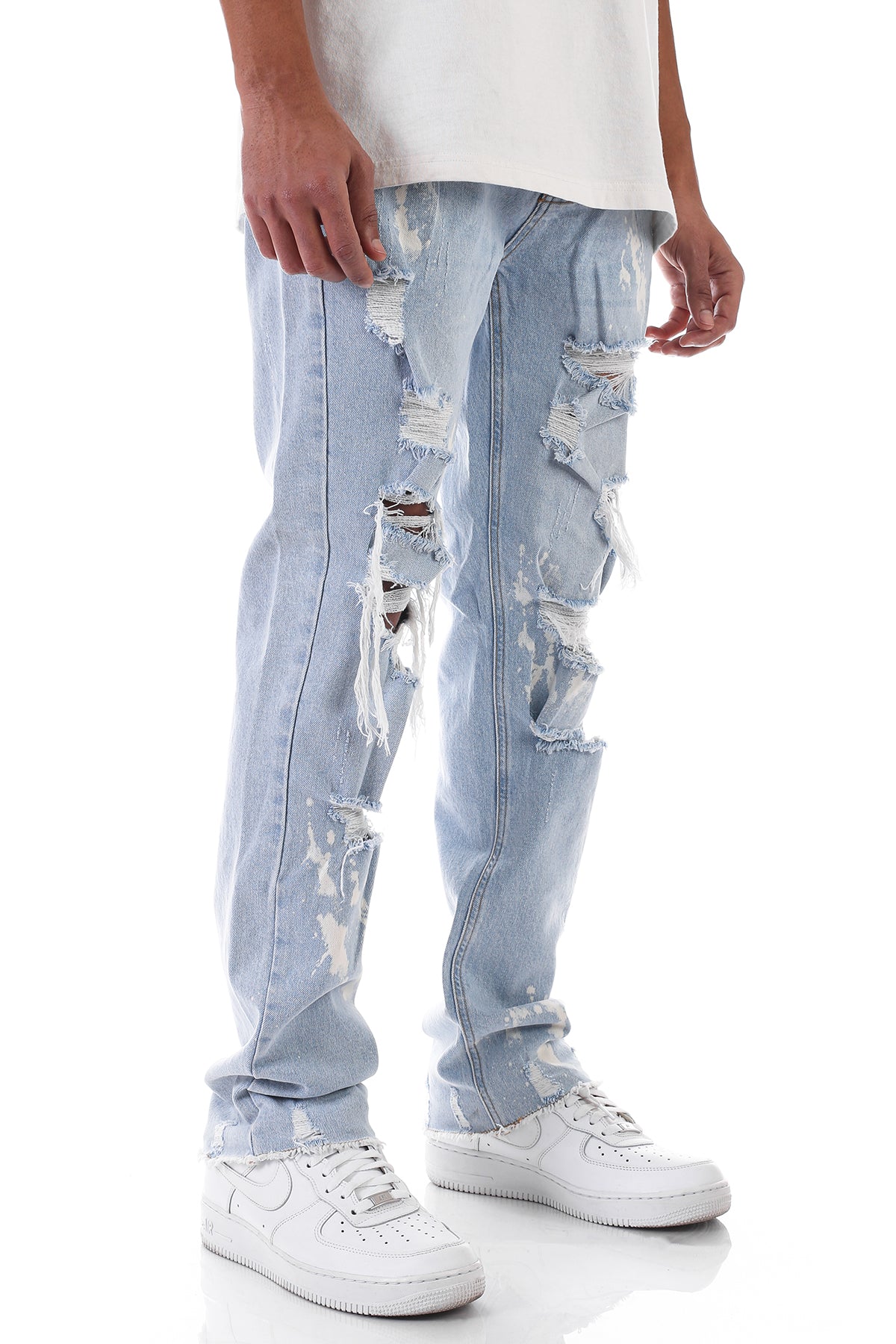 DISTRESSED RELAX JEANS