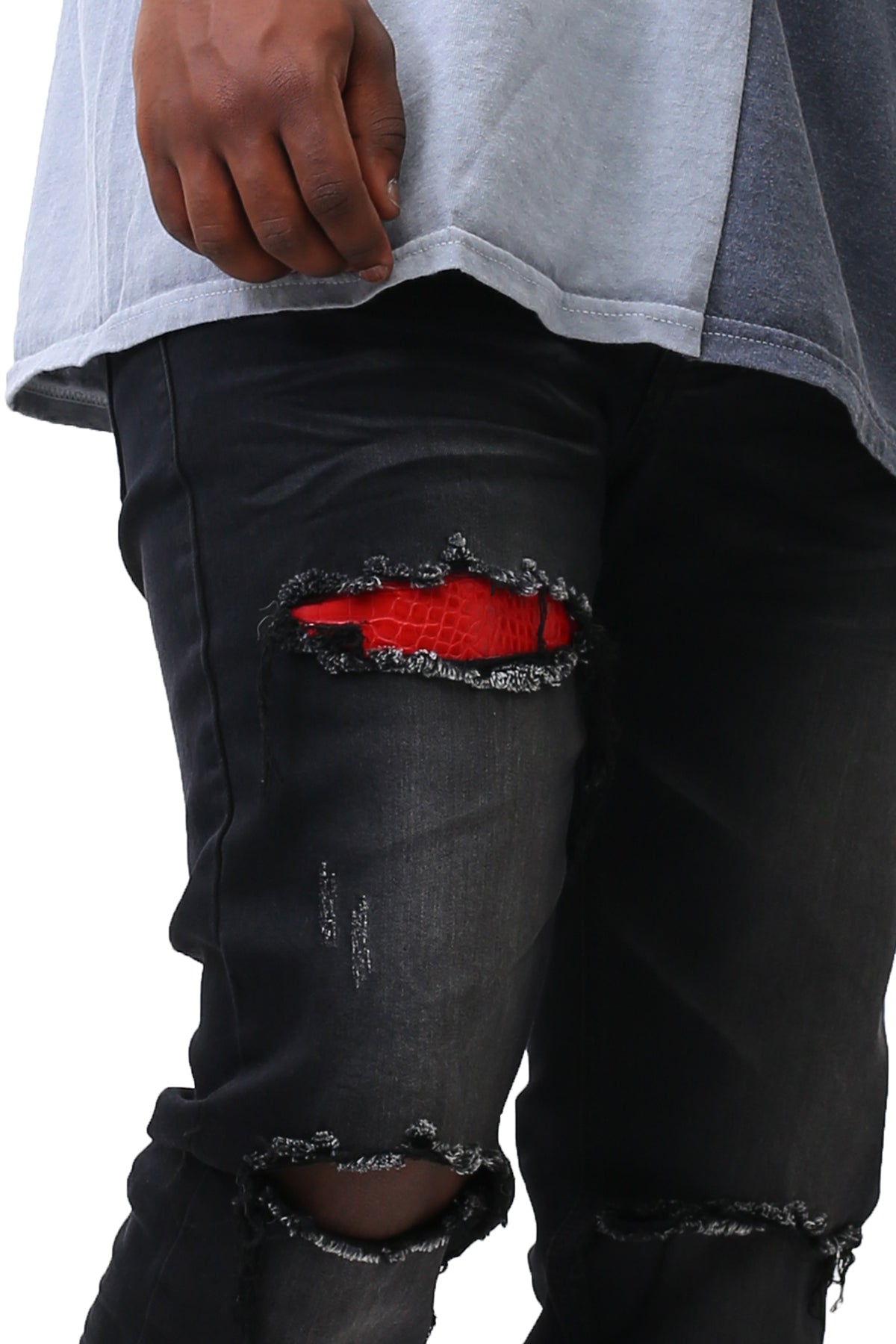 Under Snake Jeans (Black) (6628902699110)