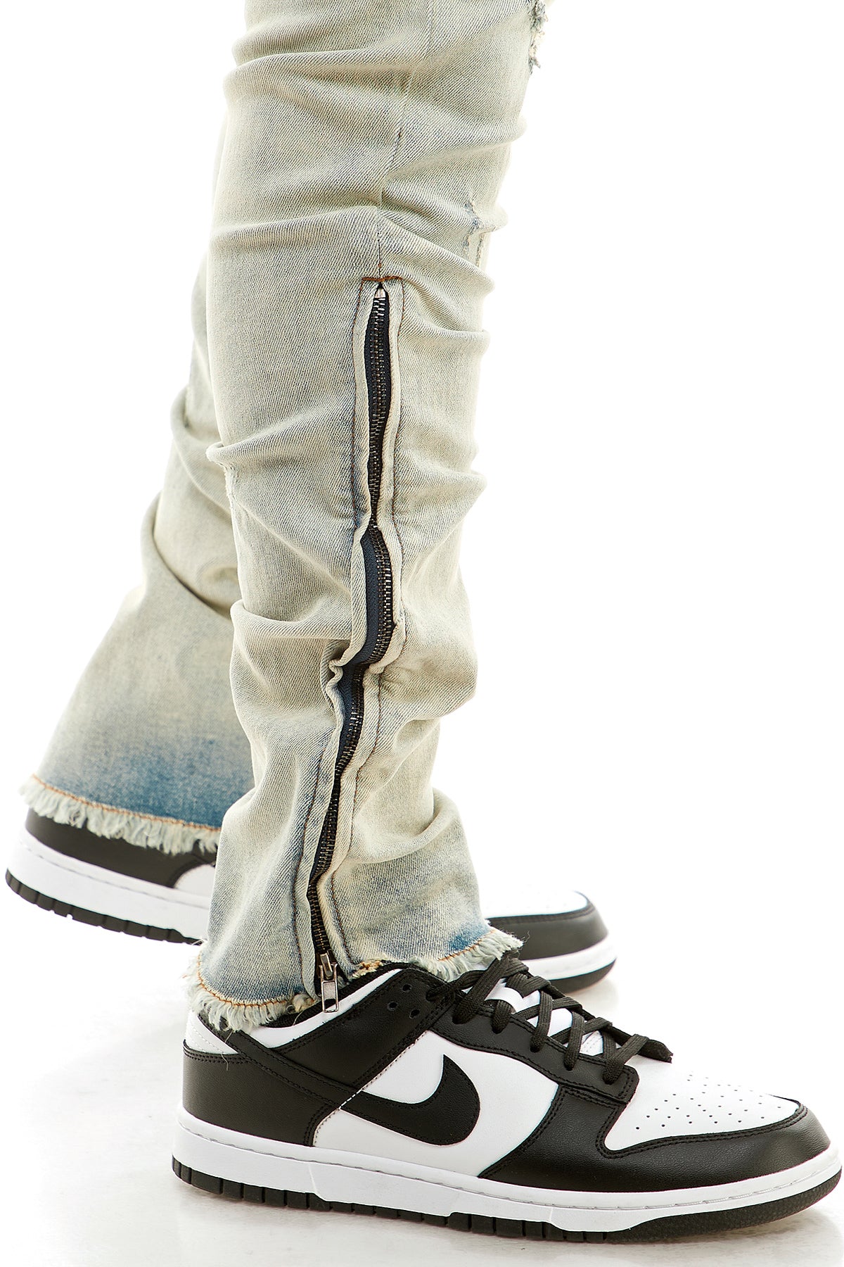 ZIPPED FLARE JEANS – KDNK